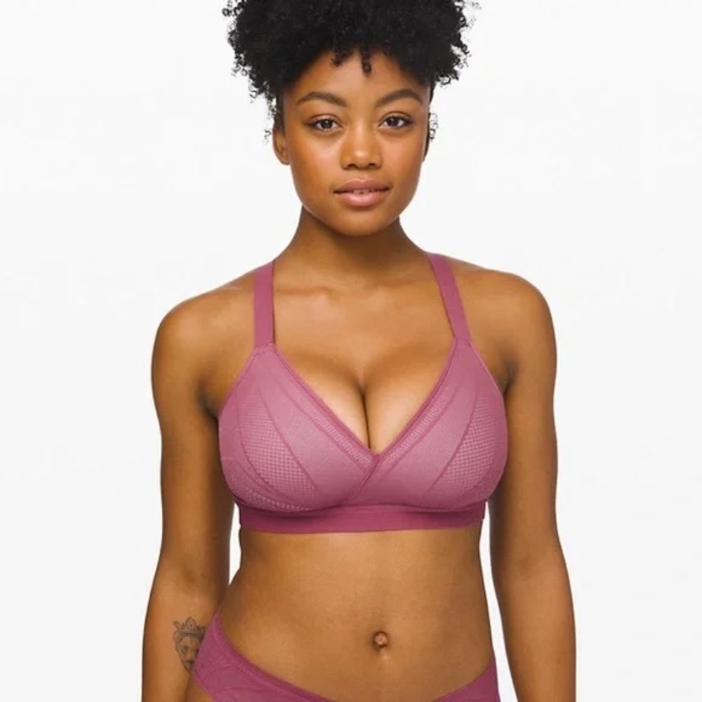 Lululemon Awake to Lace Bra Mauve